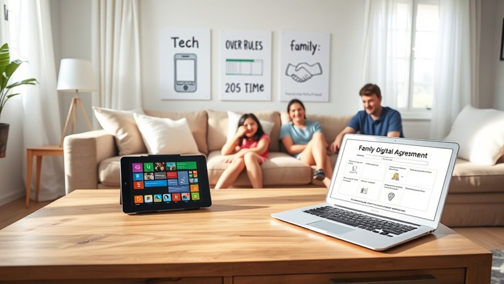 set clear family tech boundaries