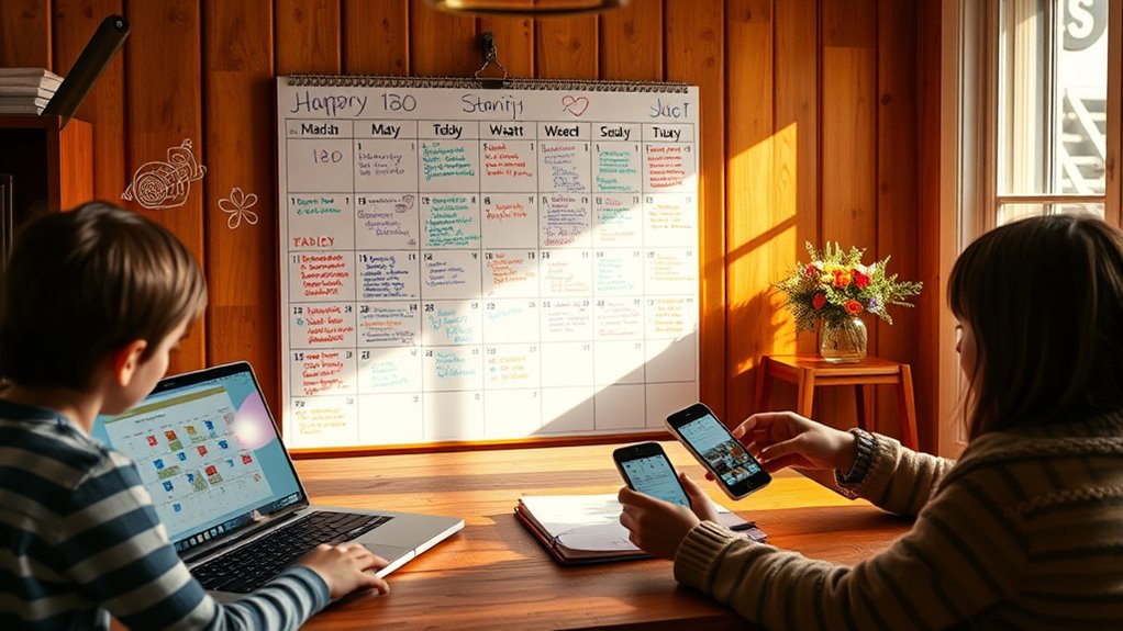 shared family calendar management