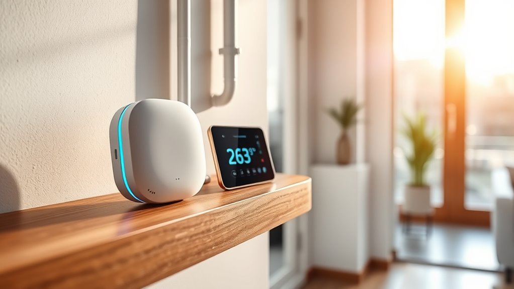 smart leak detectors with temperature alerts