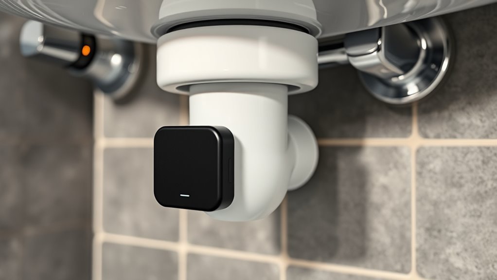 smart leak sensor installation and monitoring