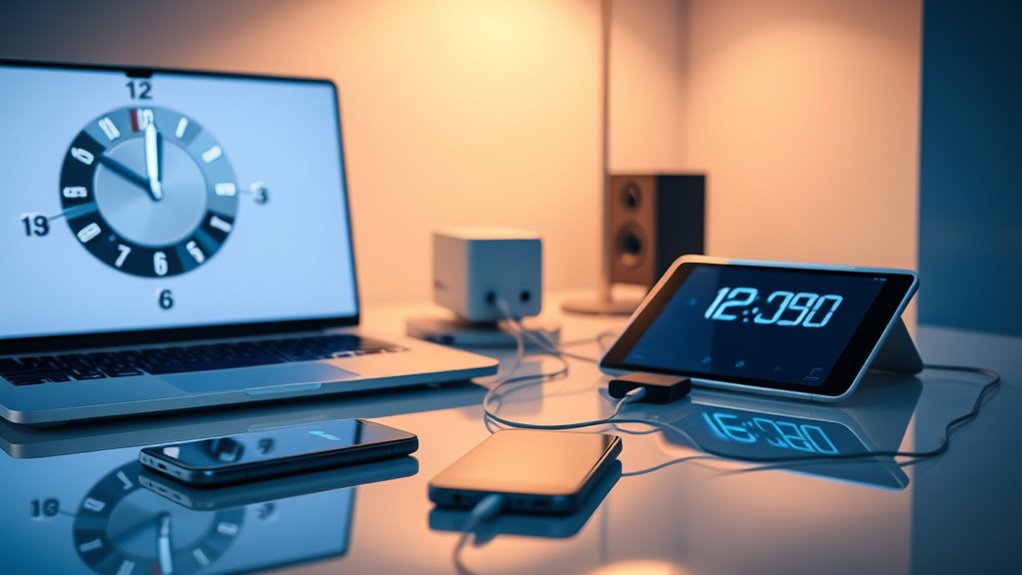 synchronize device clocks accurately