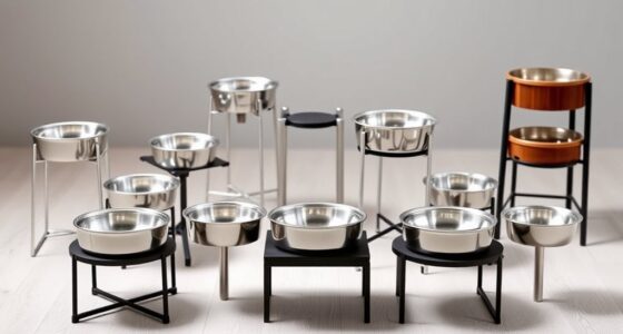 top adjustable pet bowl stands