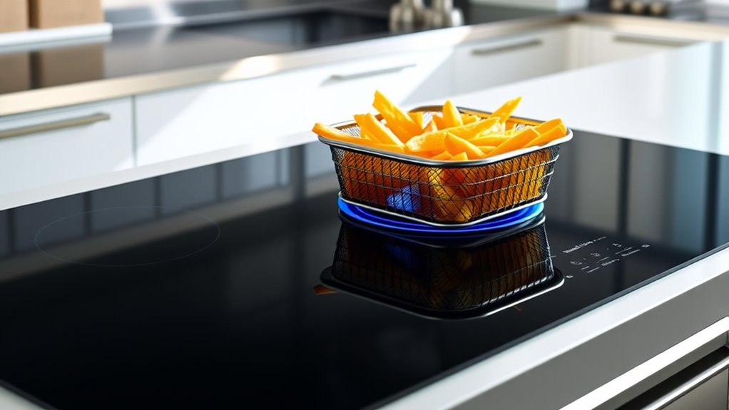 top air fry induction ranges