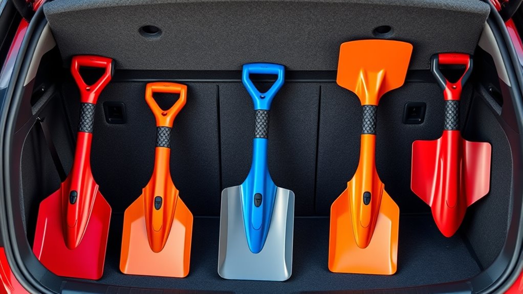 top car snow shovels