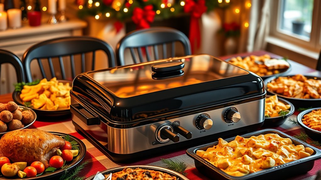 top electric warming trays