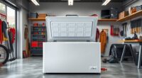 top garage chest freezers
