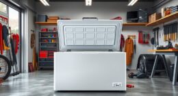 top garage chest freezers