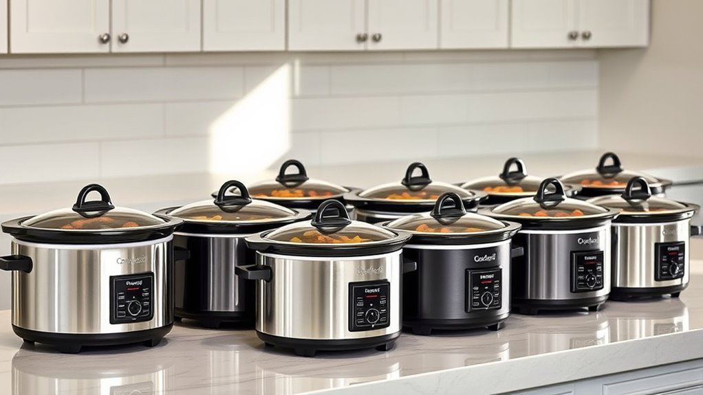 top locking slow cookers