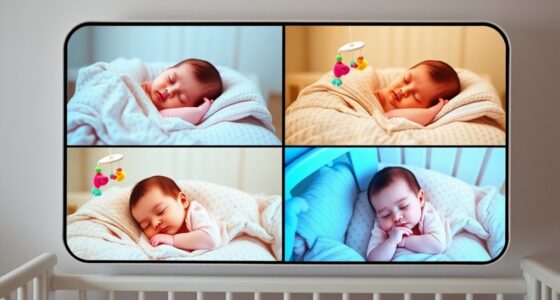 top split screen baby monitors