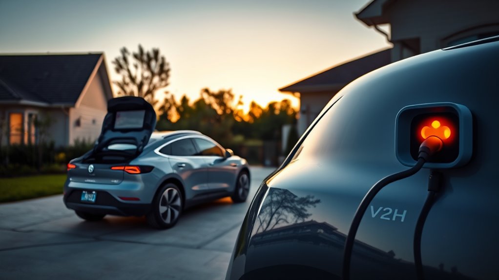 vehicle powered home energy backup