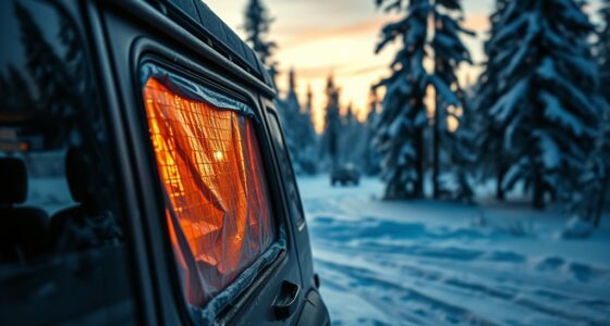 winter car window insulation