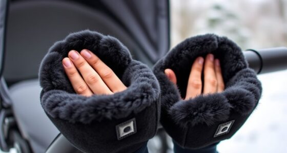 winter stroller hand muffs