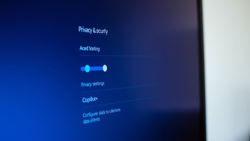 adjust limit monitor privacy