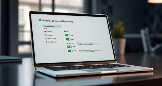 arm compatible windows app settings
