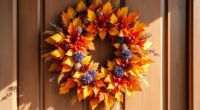 autumn themed door wreaths