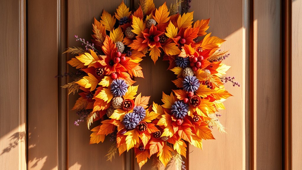 autumn themed door wreaths