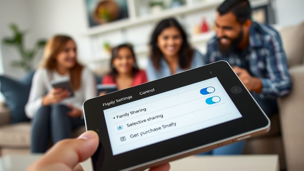 control family purchase sharing