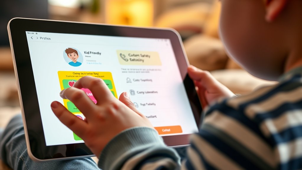 create secure child profiles