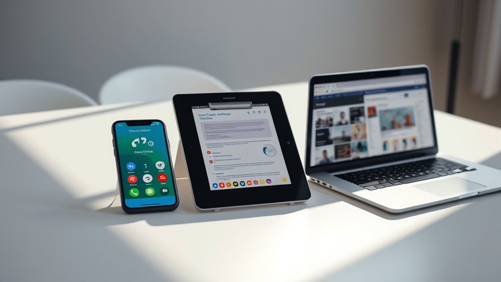 device transitioning features