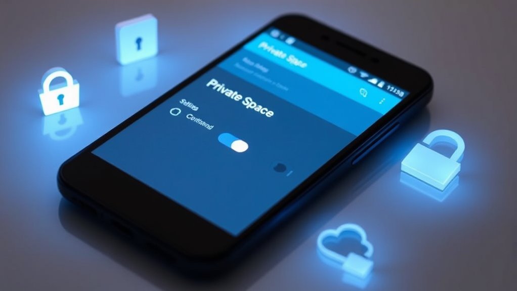 enable private space backups