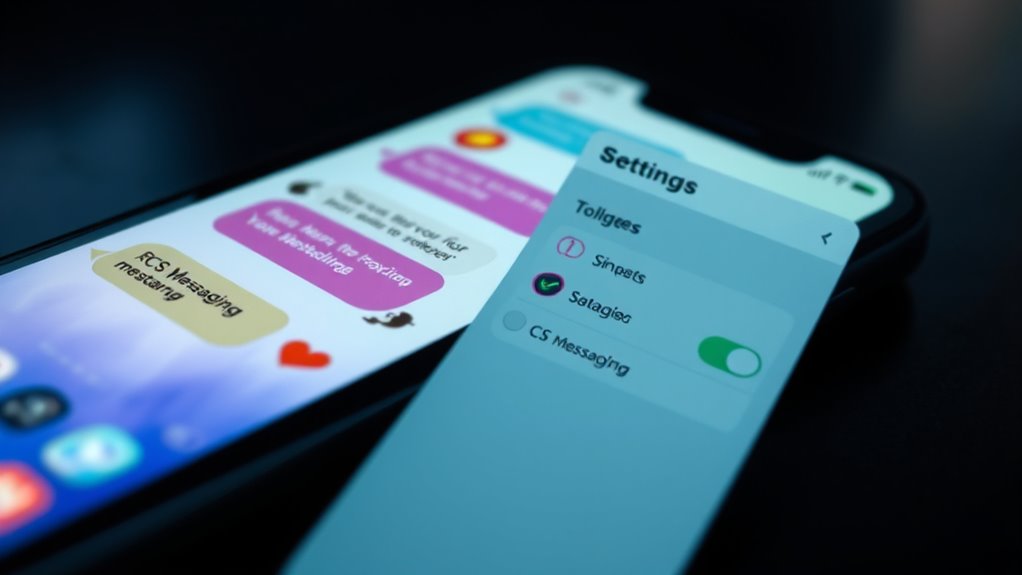 enable rcs messaging feature
