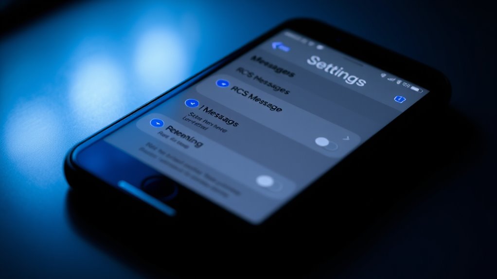 enable rcs messaging on iphone
