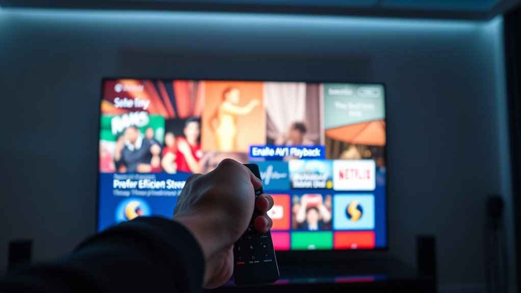 enhanced streaming with av1