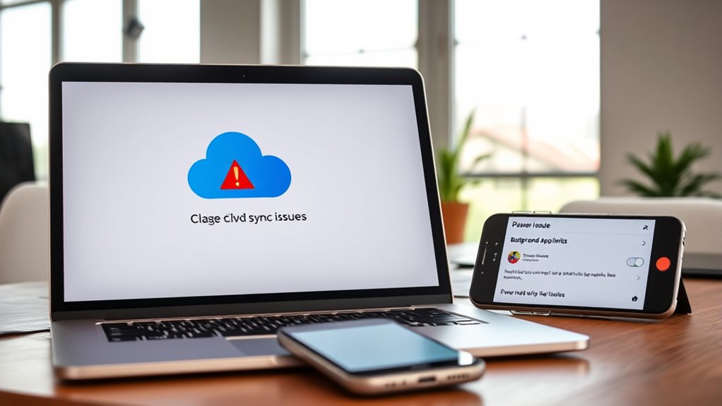 ensure cloud sync properly enabled