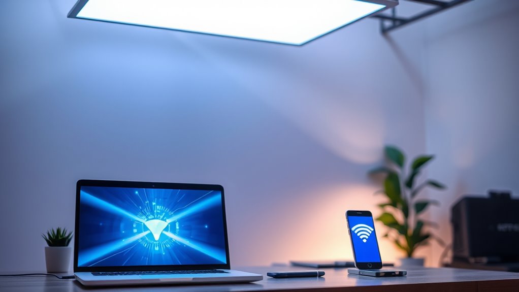 high speed secure light transmission