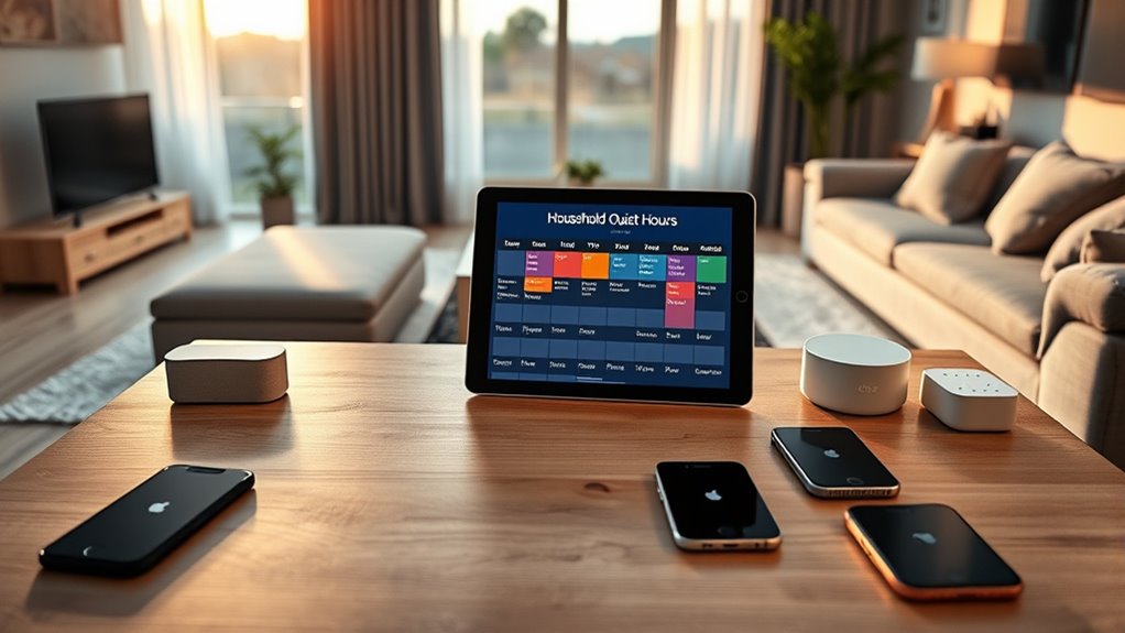 implement device quiet hours
