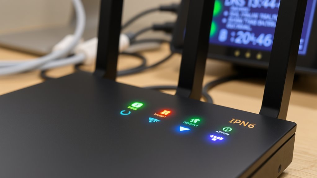 interpreting device indicator lights