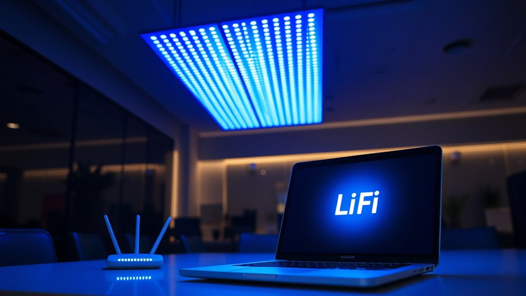 light based wireless high speed
