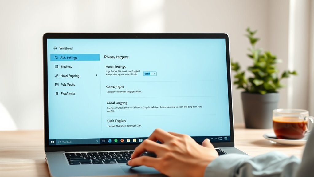 manage data privacy options