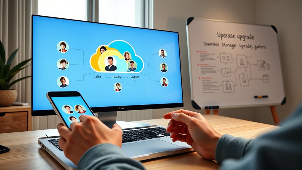 monitor and upgrade storage