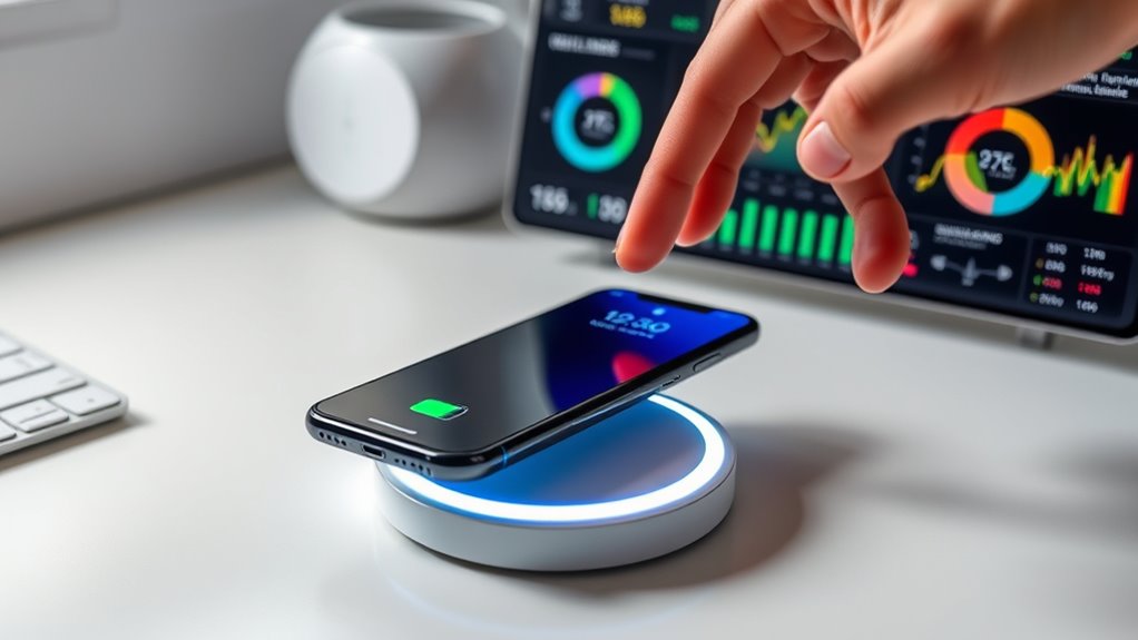 monitor charging speed and temperature