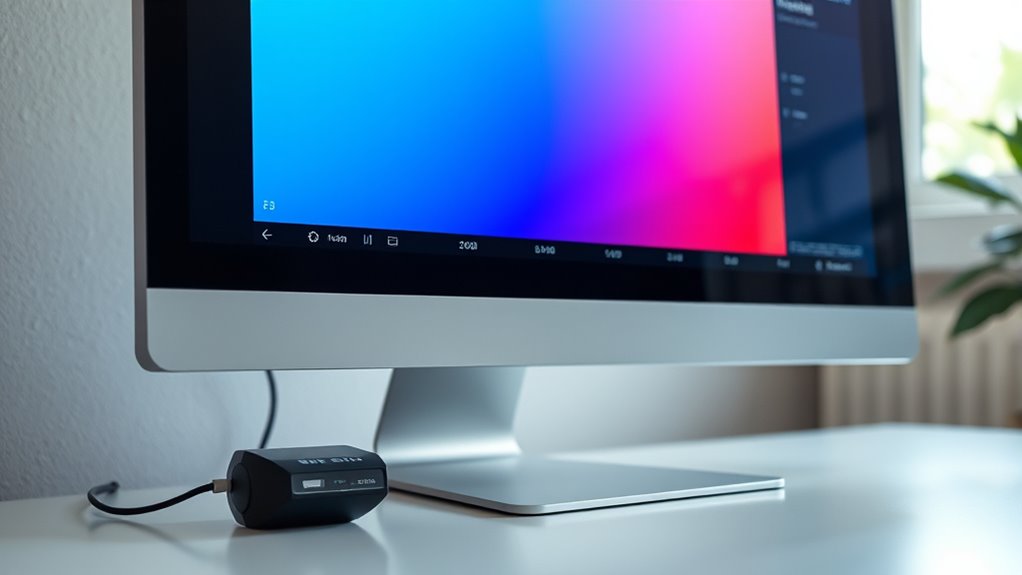 perform monitor calibration steps