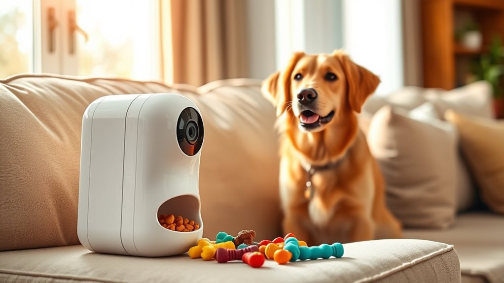 pet cameras with treat dispensers