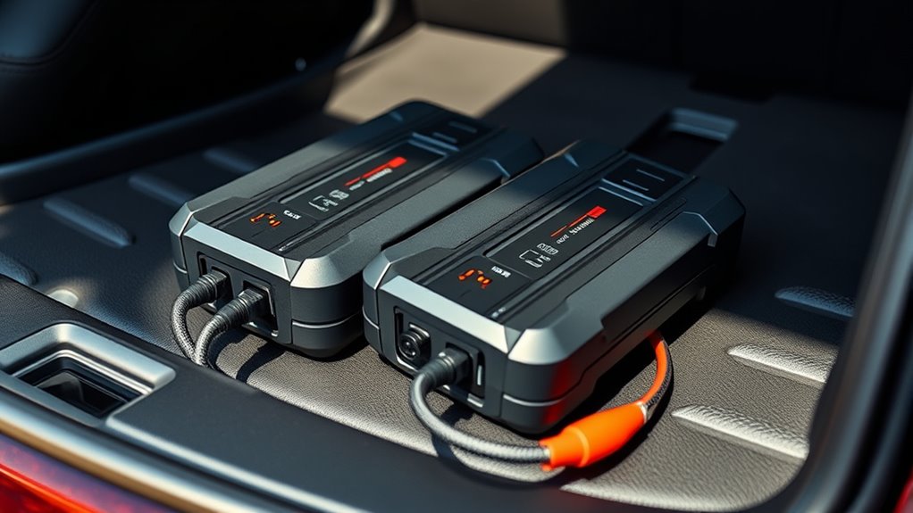 portable jump starters with compressors