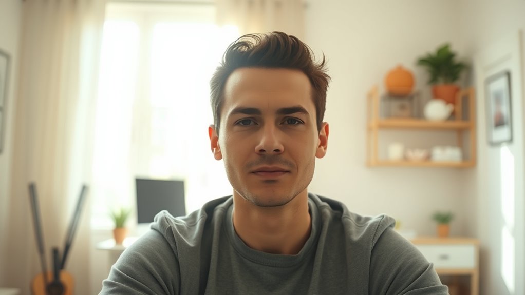 proper lighting and background setup