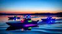 rc bait boats with leds