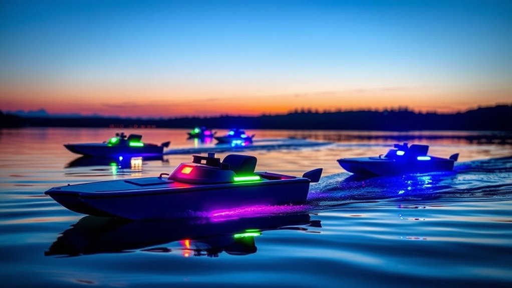 rc bait boats with leds