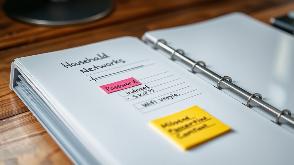 record wi fi network details