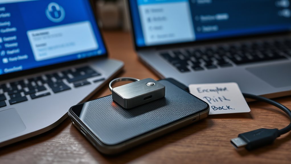 secure pins and backups