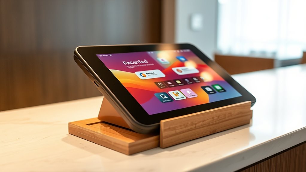 secure visitor tablet setup