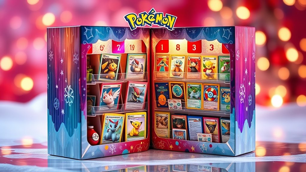 selecting holiday pok mon calendars