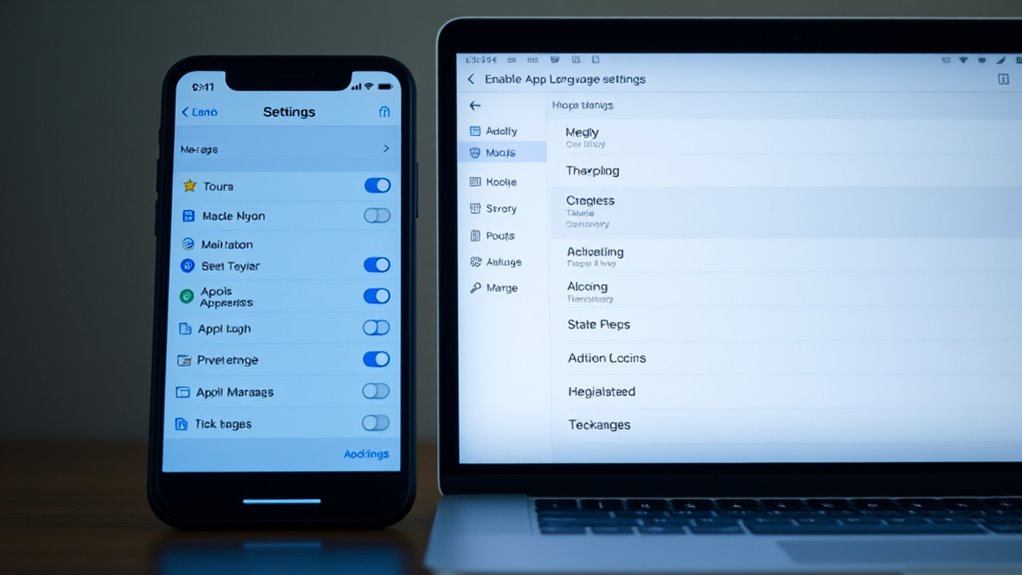 set individual device languages