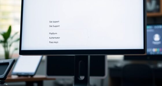 site support for passkeys