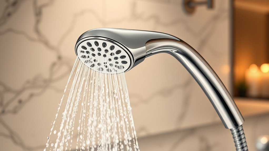 spa quality handheld shower heads