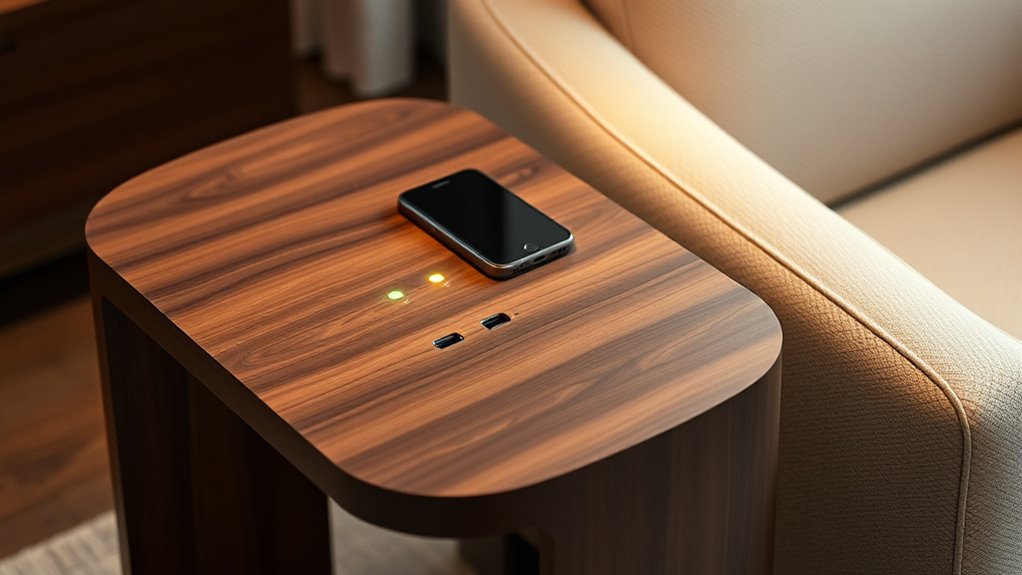 stylish charging side tables