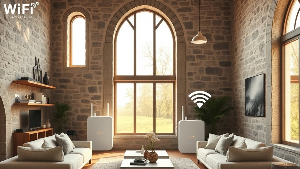 thick walls wi fi factors